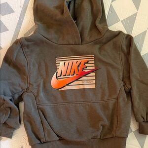 Nike Kids Hoodie with Orange Logo